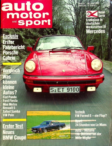 Deckblatt Auto Motor und Sport (13/1982)